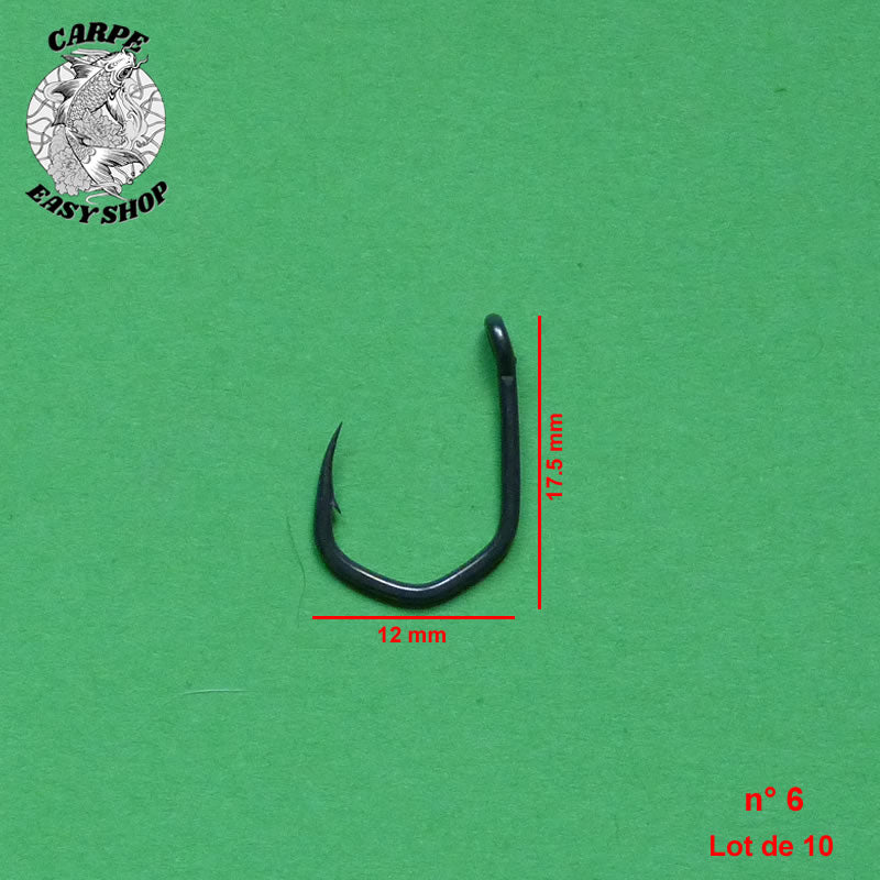 Lot De 50 Hameçons à Micro-ardillon – Tailles 4,6,8,10,12 – Acier Carbone Revêtement PTFE Pour Carpe